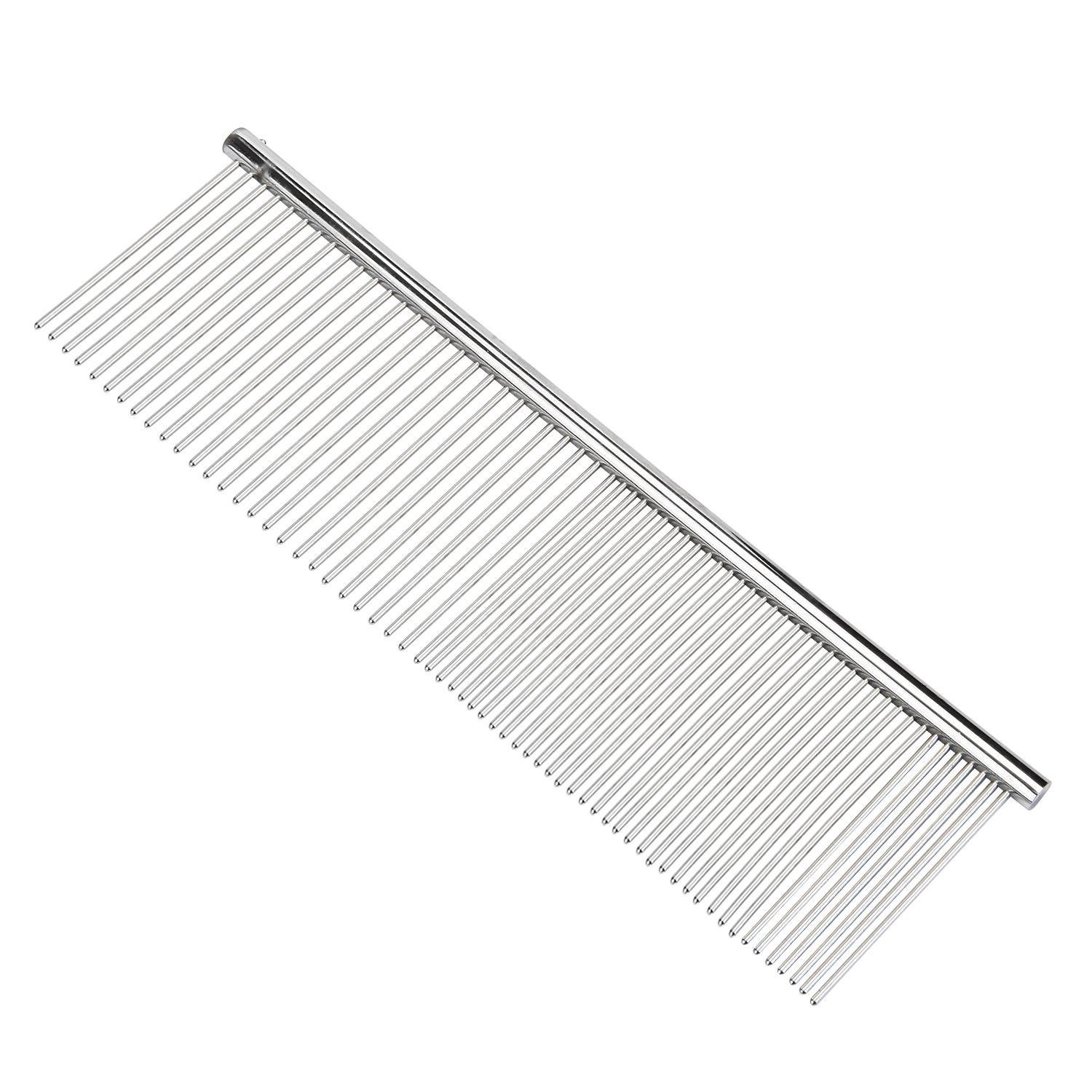 Pet Steel Grooming Comb for Dog & Cat (7.48" L x 1.96" W)