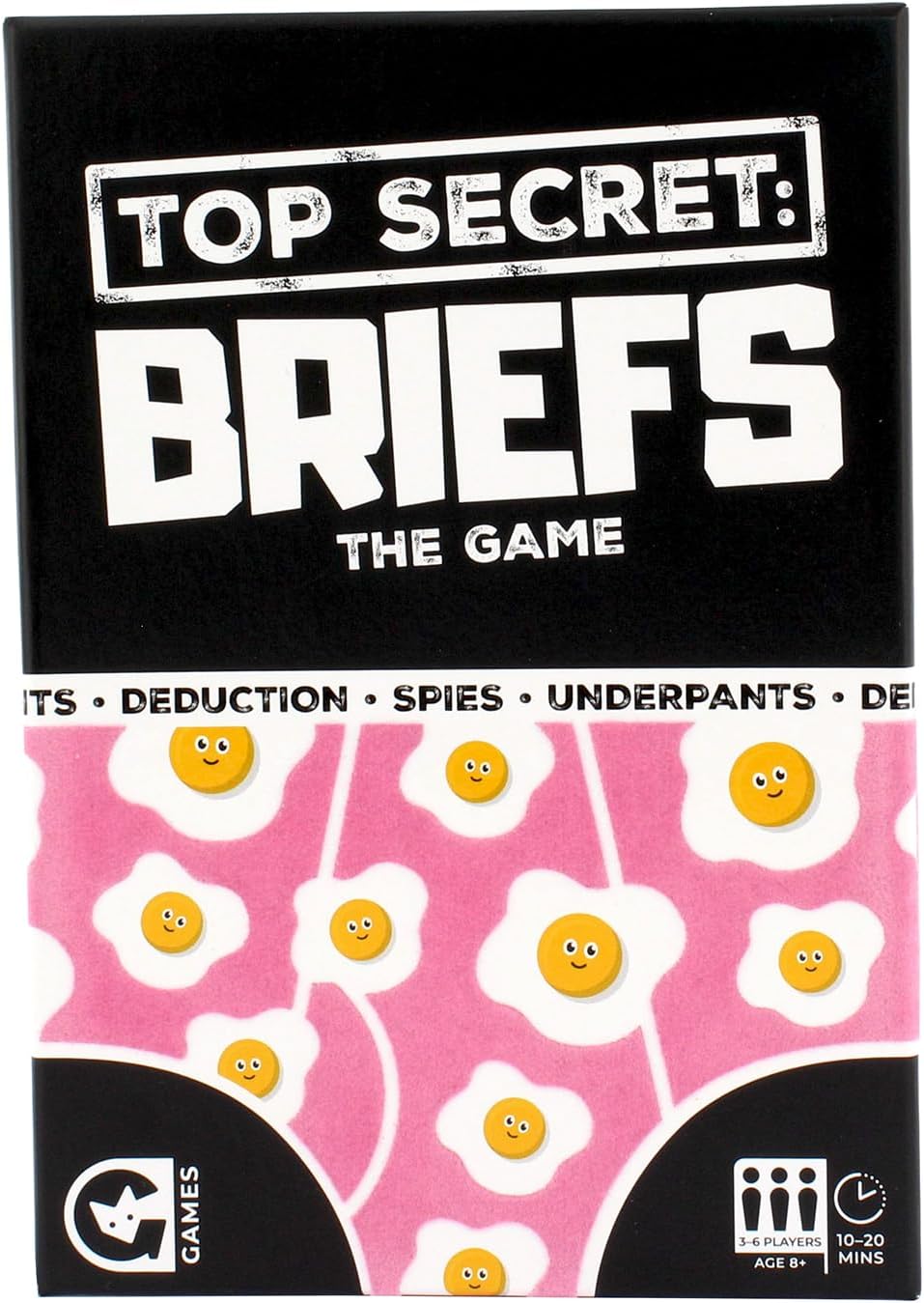 Ginger Fox: Top Secret: Briefs - The Deduction Game of Undercover Underpants, Hilarious Evidence & Accusations Party Card Game, Family 8+, 3-6 Players
