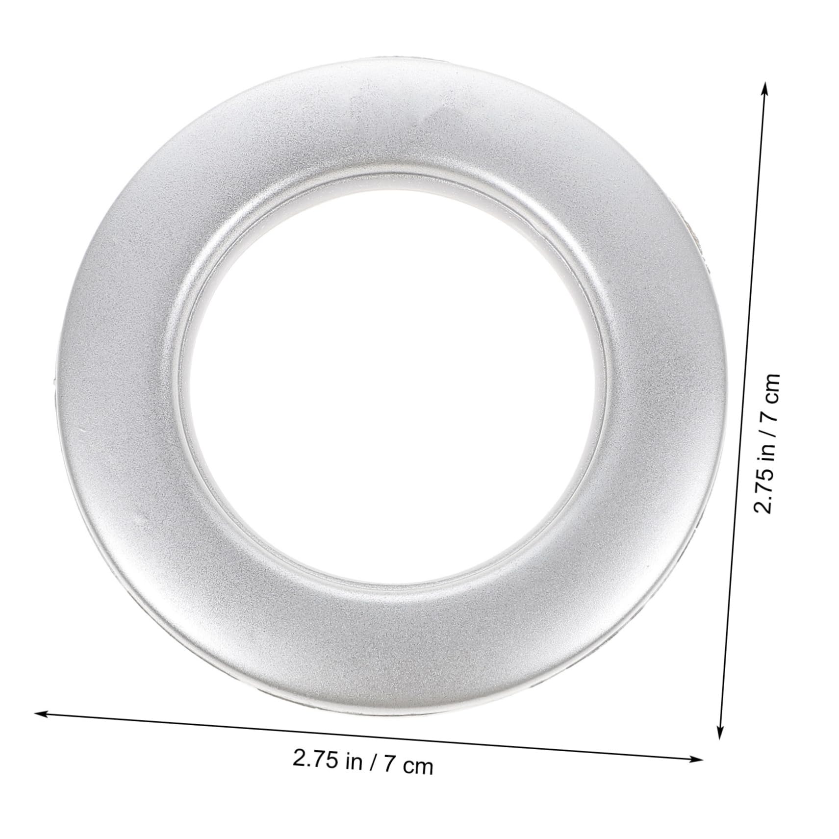 Œillets de Rideau Anneaux Romains en Plastique Silencieux 75 Installation sans Outils Lot de 75 Pièces pour Décoration de Tissu pour Rideaux pour DIY