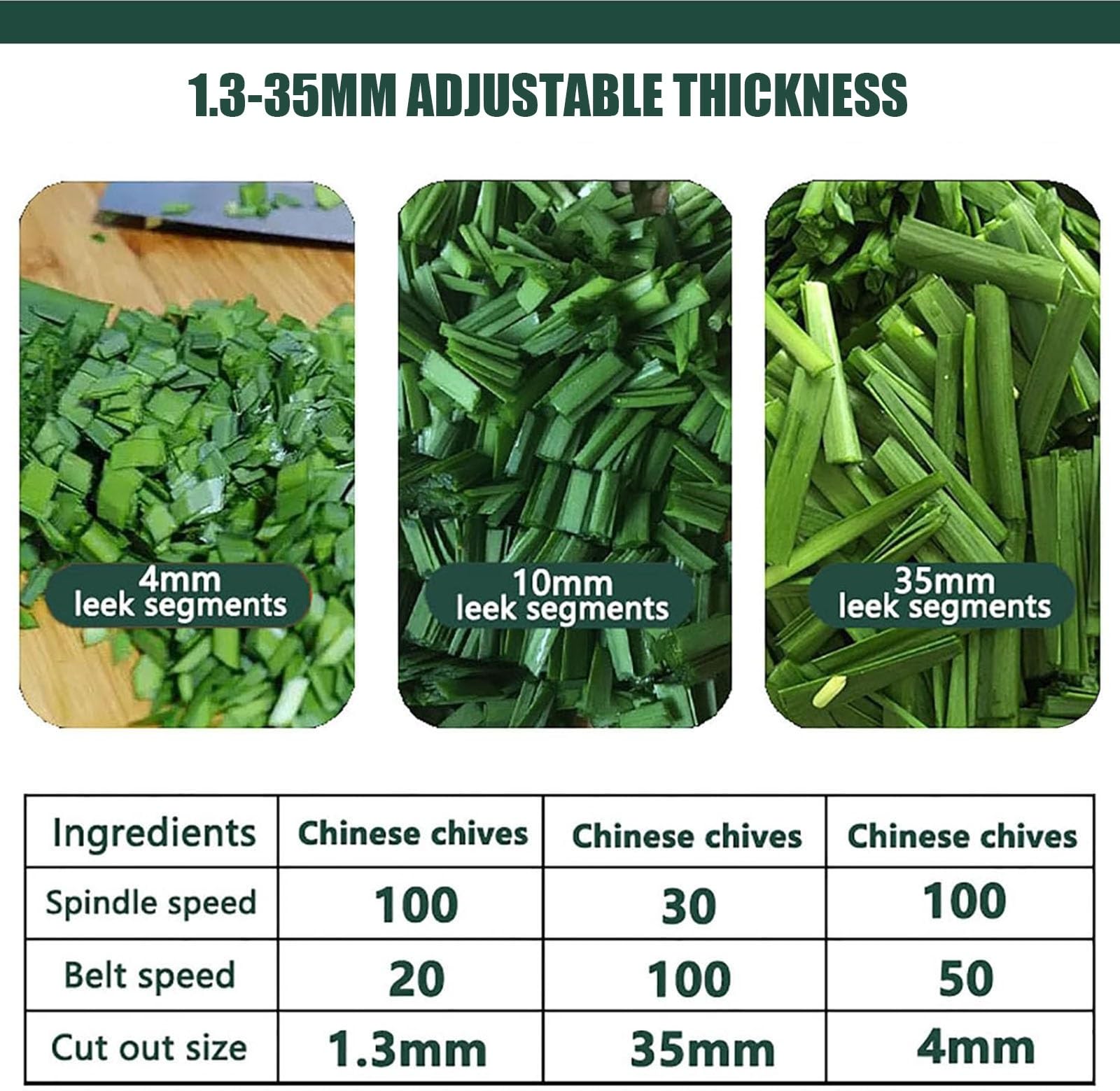 Picadora de verduras comercial, grosor ajustable, acero inoxidable, alta capacidad para preparar alimentos en restaurantes
