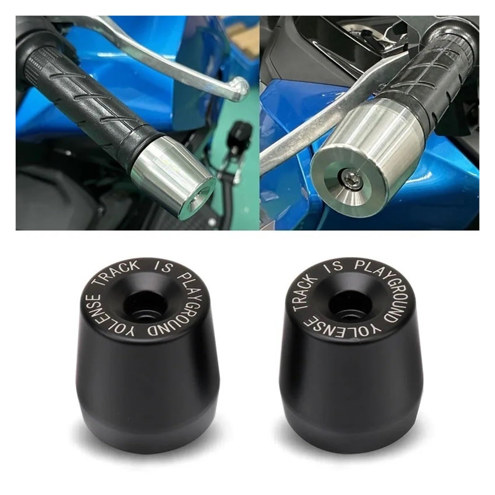 Moto Manubrio Estremità Spina Manubrio In Acciaio Inossidabile Per Moto, Manopole, Estremità, Cursori, Tappi, Cursori Per hond&a Forza 350 NSS