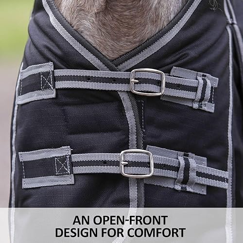 Miniatura 8 de Challenger II Adjusta-Fit Surcingle Turnouts Mini Horse Blanket  Cutback Wither  1200D Ripstop  Mini Horse Blankets for Winter  Winter Horse Blanket