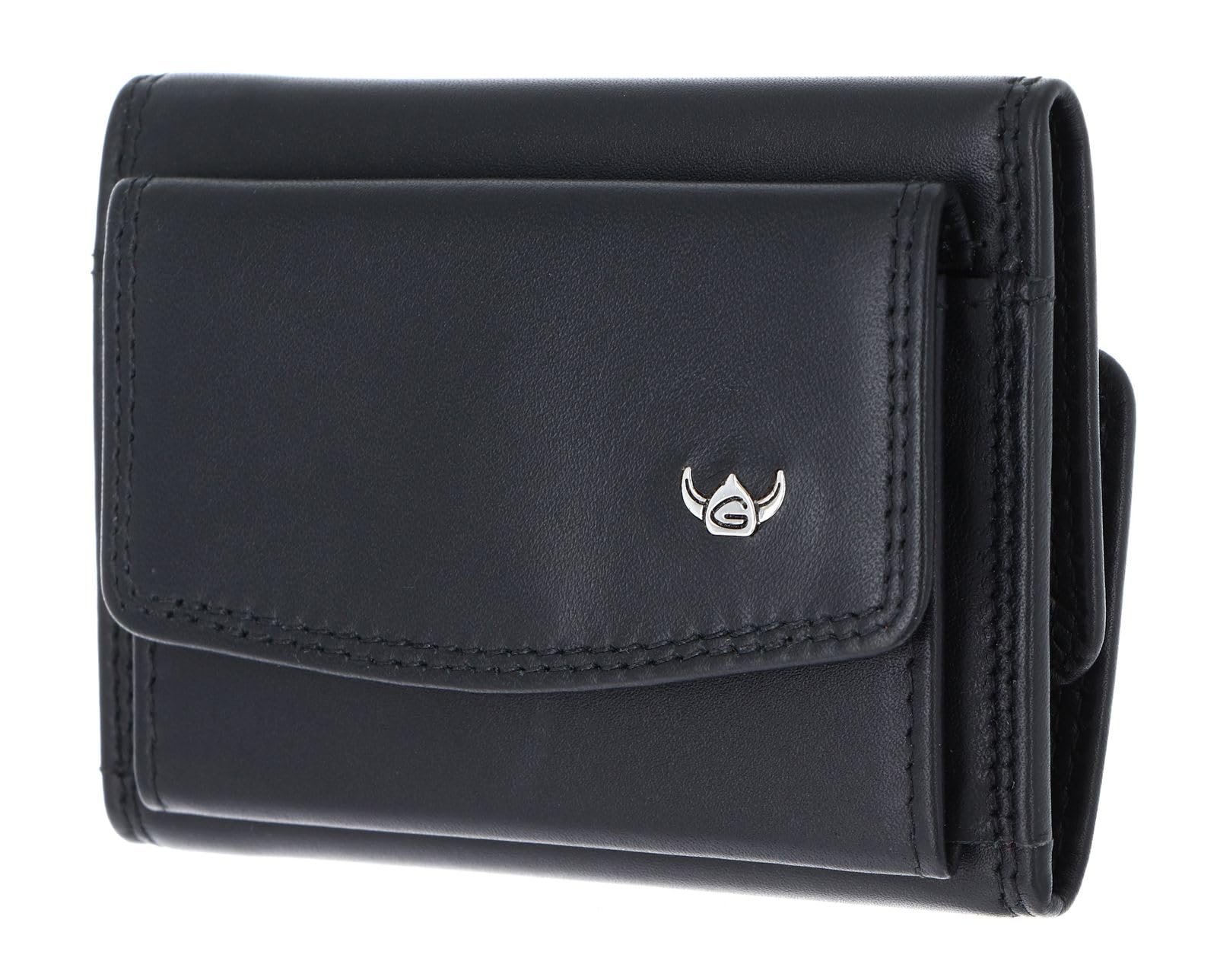 Golden Head Cuero Monedero Polo RFID Protect Minischeintasche 1314 Schwarz Negro