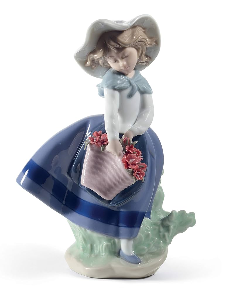 LLADRO リヤドロ きれいな花ばかり カーネーション 少女 置物 Amazon.co.jp: リヤドロ (LLADRO) 人形 きれいな花ばかり