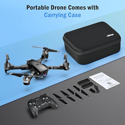 Miniatura 8 de Dron con cámara para adultos, ATTOP 1080P Live Video 120 Gran angular controlado por aplicación Drone con cámara para niños mayores de 8 años, apto