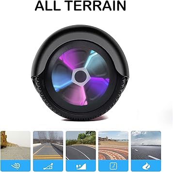 LIEAGLE Hoverboard, 6.5 Self Balancing Scooter Hover Board with Bluetooth Wheels LED Lights for Kids Adults