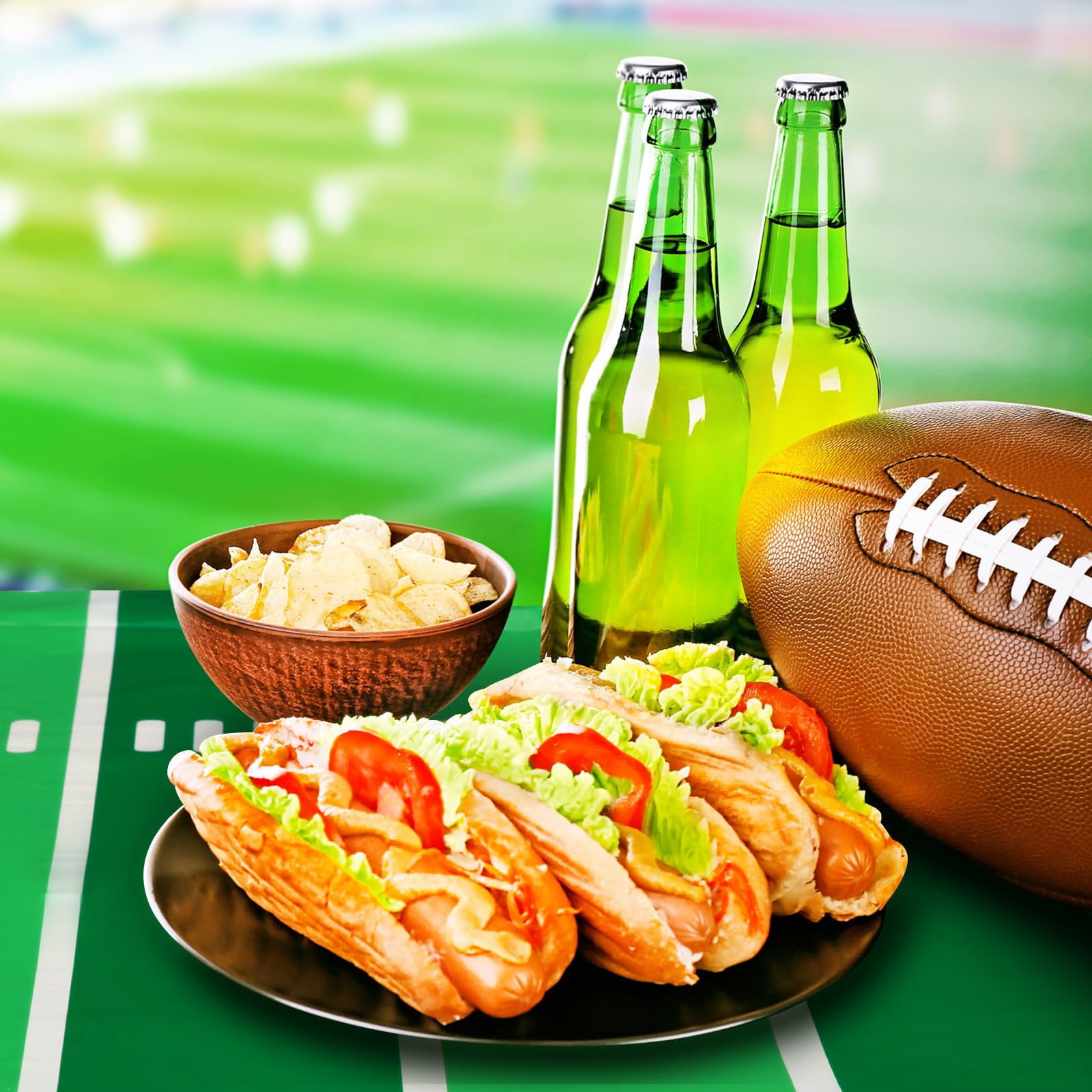 Football Themed Tablecloths for Parties and Events in Various Sizes