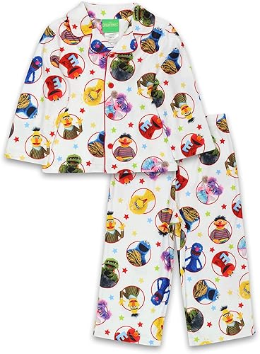Sesame Street Elmo Conjunto de pijamas estilo abrigo infantil