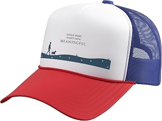Dogs Make Every Path Meaningful - Dog Lover Wall Art Trucker Hat with Adjustable Mesh Back