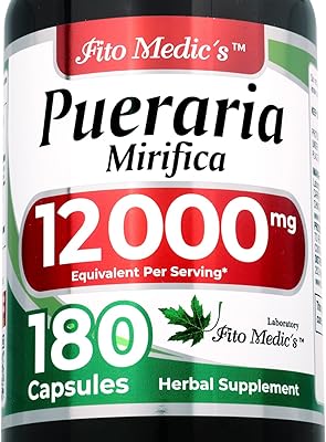 FITO MEDICS Lab | pueraria mirifica |180 Capsules | 12000 mg | pueraria mirifica Capsules | Supplement for Women | Concentrate Extract | Ultra high Absorption.