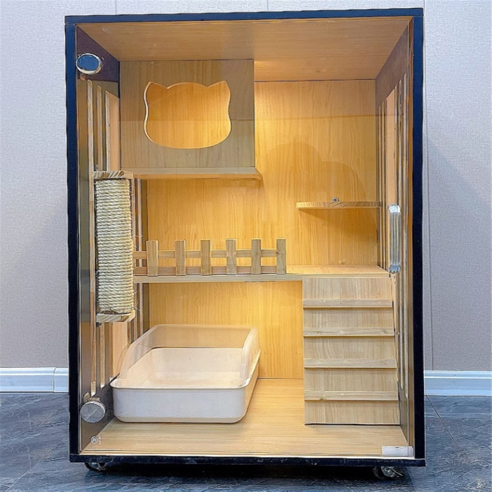 villa per gatti Gabbia for gatti Villa Home for Gabinetto for da interni Cuccia for Per interni