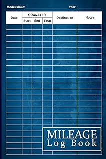 Mileage Log Book: Mileage & Taxes Logbook for Car | Odometer Tracker Logbook | Automotive Daily Tracking Miles Record Book (Medium Size - 6 x 9)