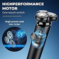 Vista 5 de PRITECH - Maquinilla de afeitar eléctrica para hombre maquinillas de afeitar eléctricas recargables inalámbricas maquinilla de afeitar eléctrica