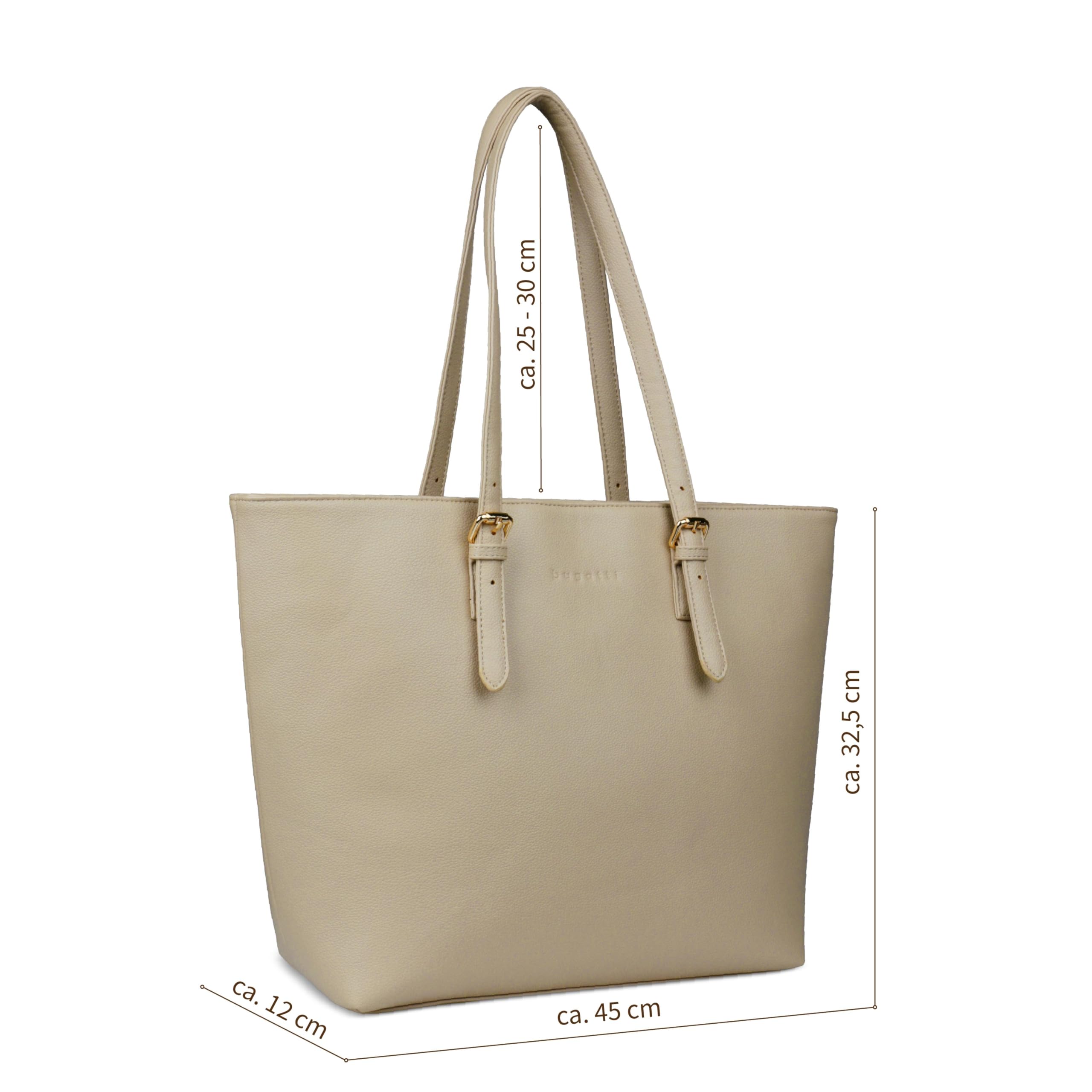 bugatti Mare 3.0 – Bolso grande tipo tote para mujer, bolso ligero de imitación de cuero