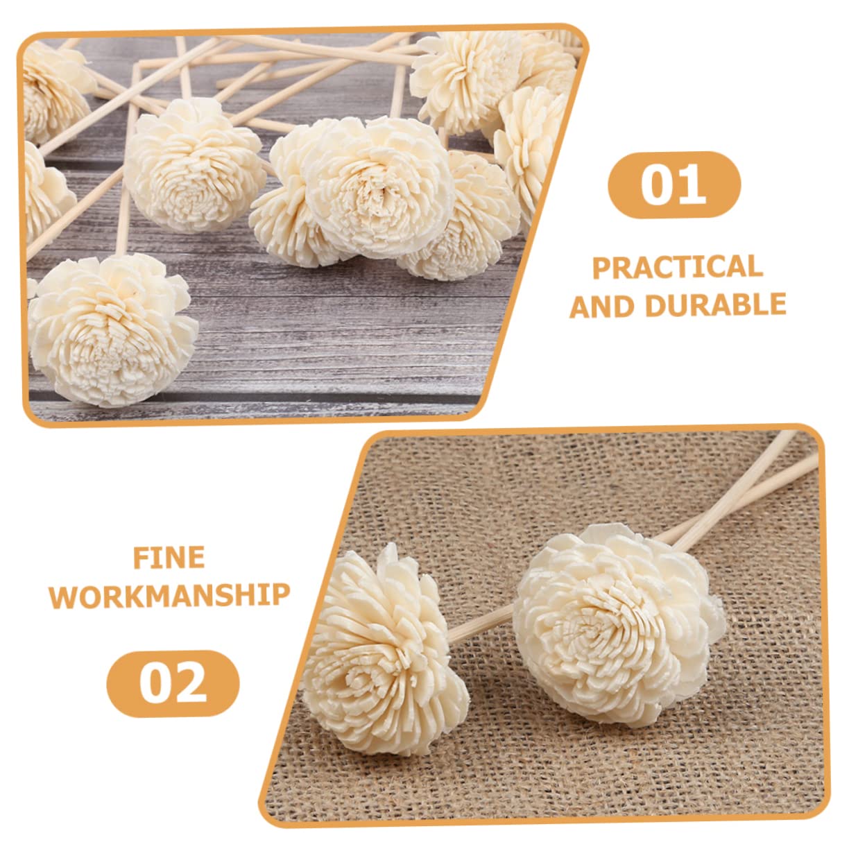 PRETYZOOM 50stücke Rattan Diffuser Sticks Für Aromatherapie Duftstäbchen Für Ätherische Öle Natürliche Raumdüfte Ergänzung Für Zuhause Büro Und Yoga-räume