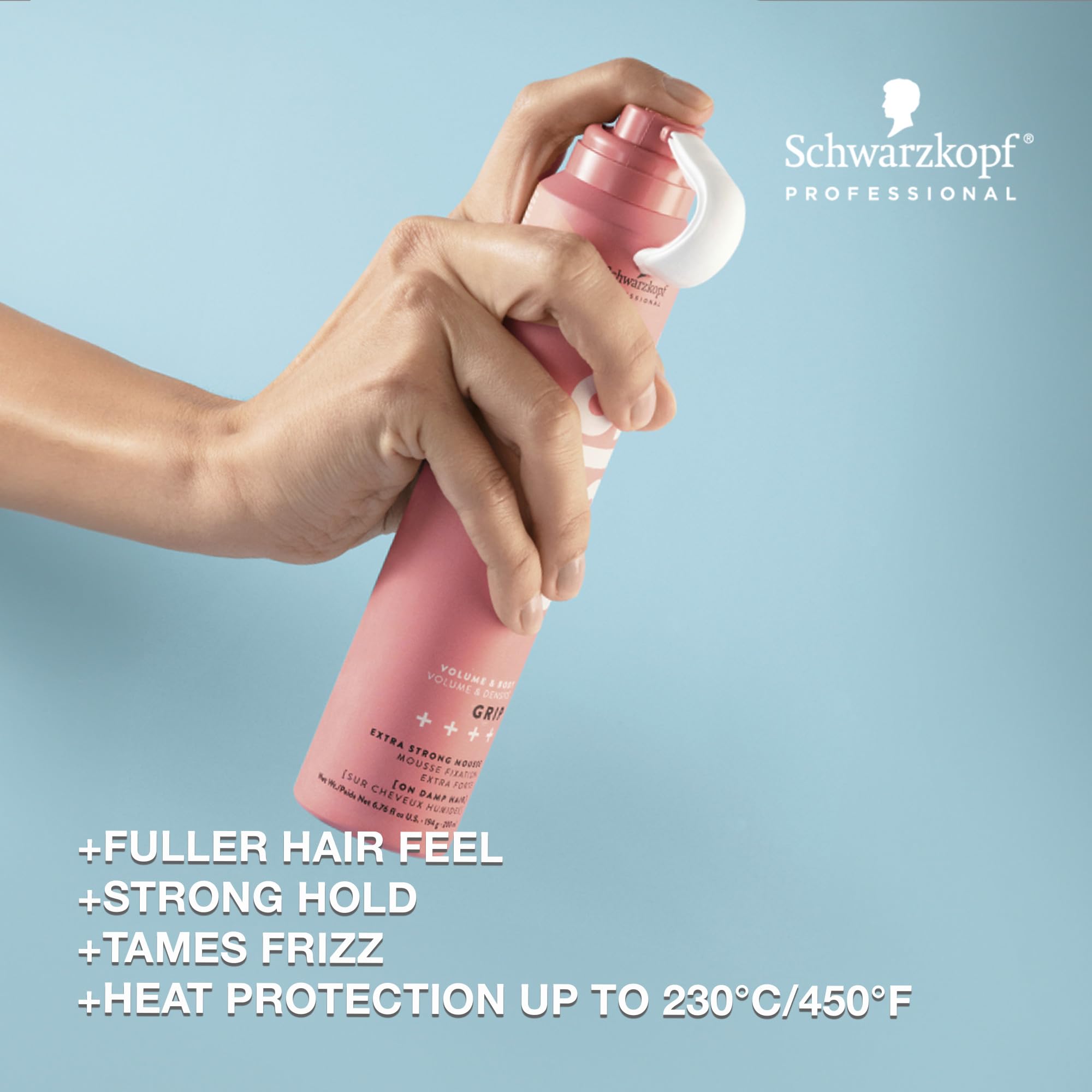 OSiS+ Grip Extreme Hold Volumizing Styling Mousse