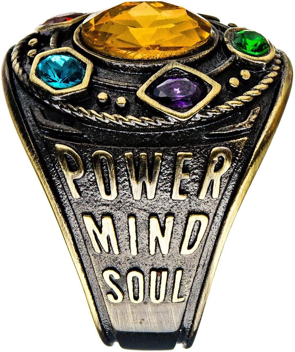 Sales One International Infinity Gauntlet Class of Infinite Power Ring (Gold Tone, 10)