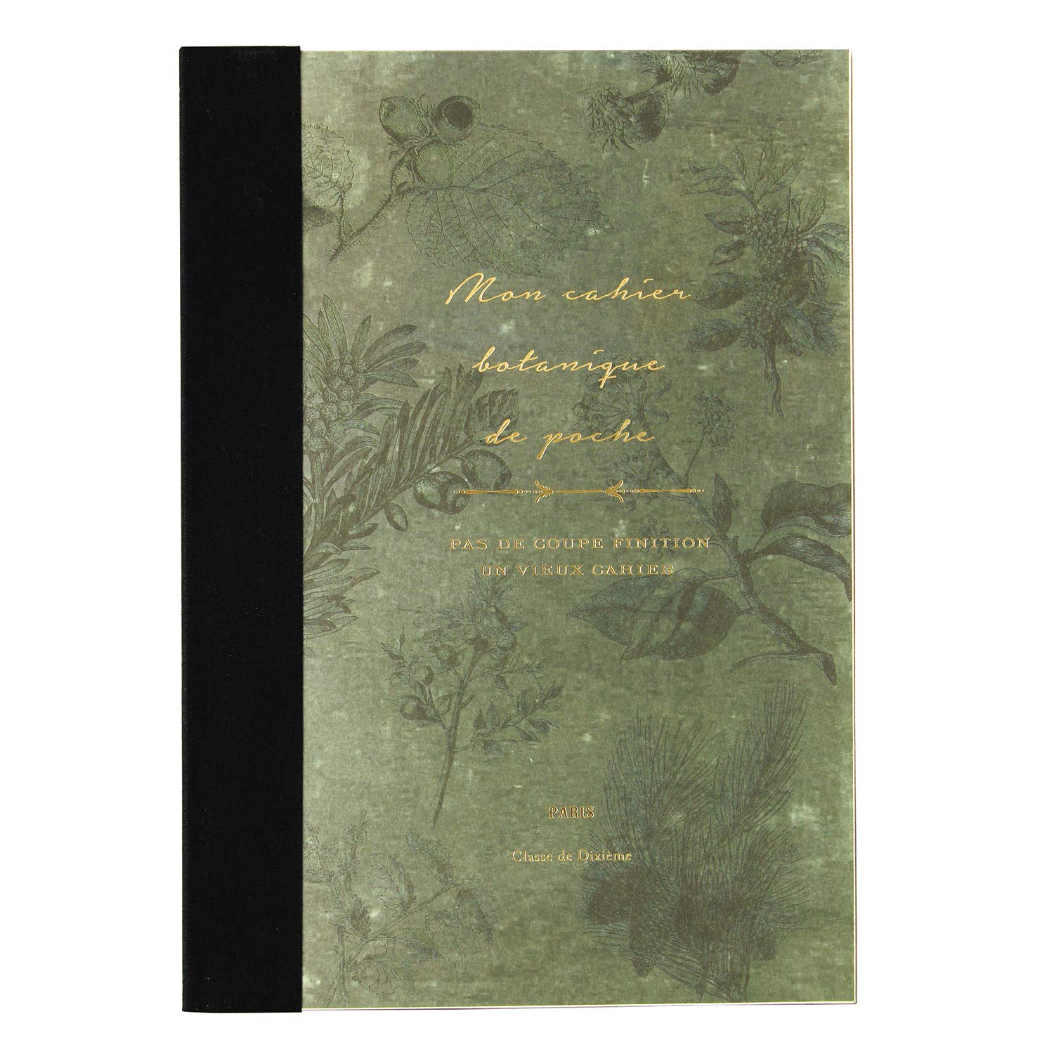 Time Concept Rough B6 Botanical Notebook - 5" x 7", 144 Sheets - Old Book Vintage Style, Composition Journal      Unknown Binding