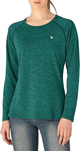 Miniatura 6 de TBMPOY Camisas de manga larga con protección solar UPF 50+ para mujer, ligeras, para senderismo, correr, pesca, al aire libre