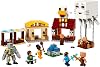 LEGO Minecraft Ghost Balloon Village Attack مجموعة صنع الألعاب الإبداعية للأطفال الذين تتراوح أعمارهم بين 21273 و10 سنوات وأكثر وتضم شخصيات مصغرة من Steve وDawn وPiglin وIron Golem بوضعية قابلة للتعديل (555 قطعة)