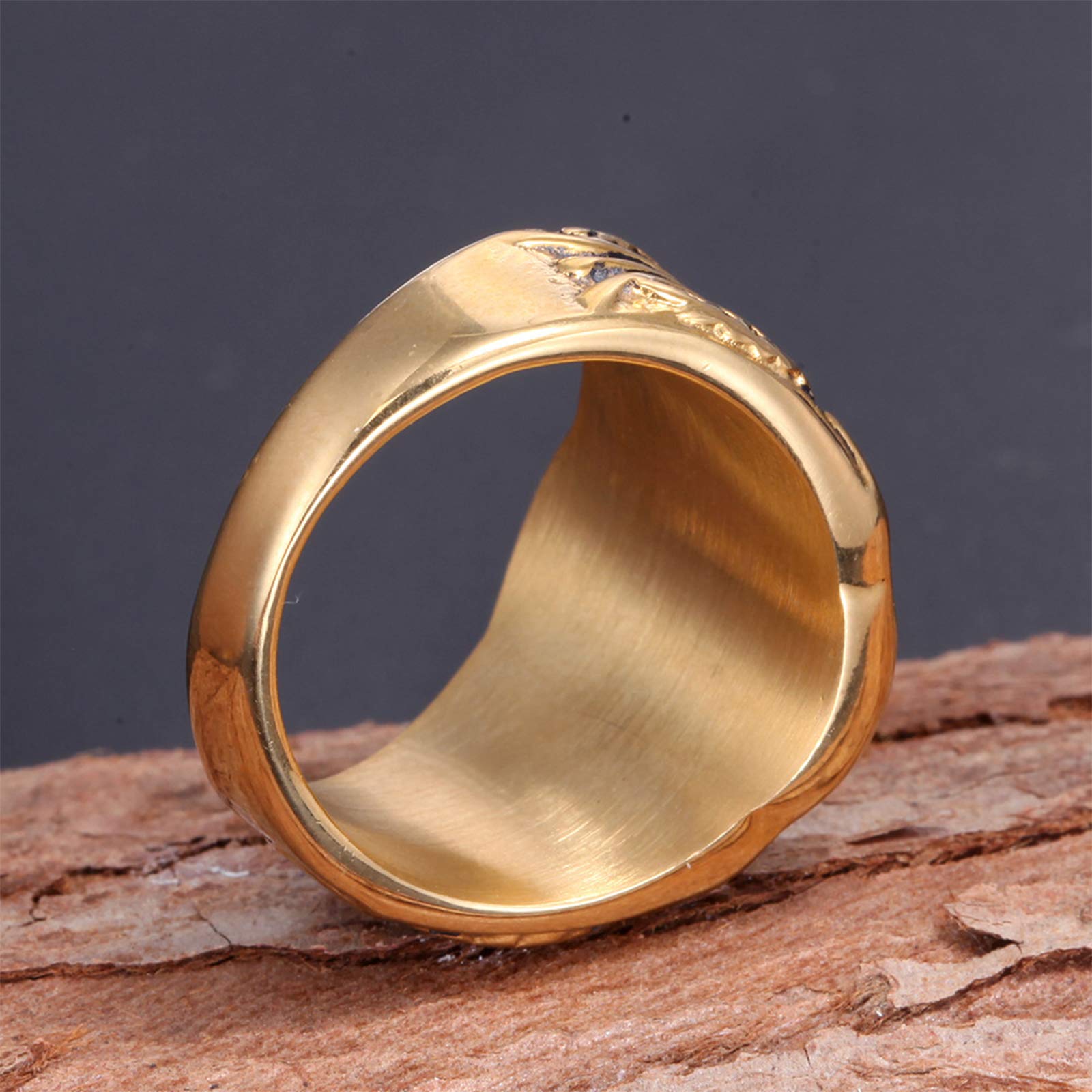 Roestvrijstalen ring voor mannen Adelaar patroon vintage ringen voor