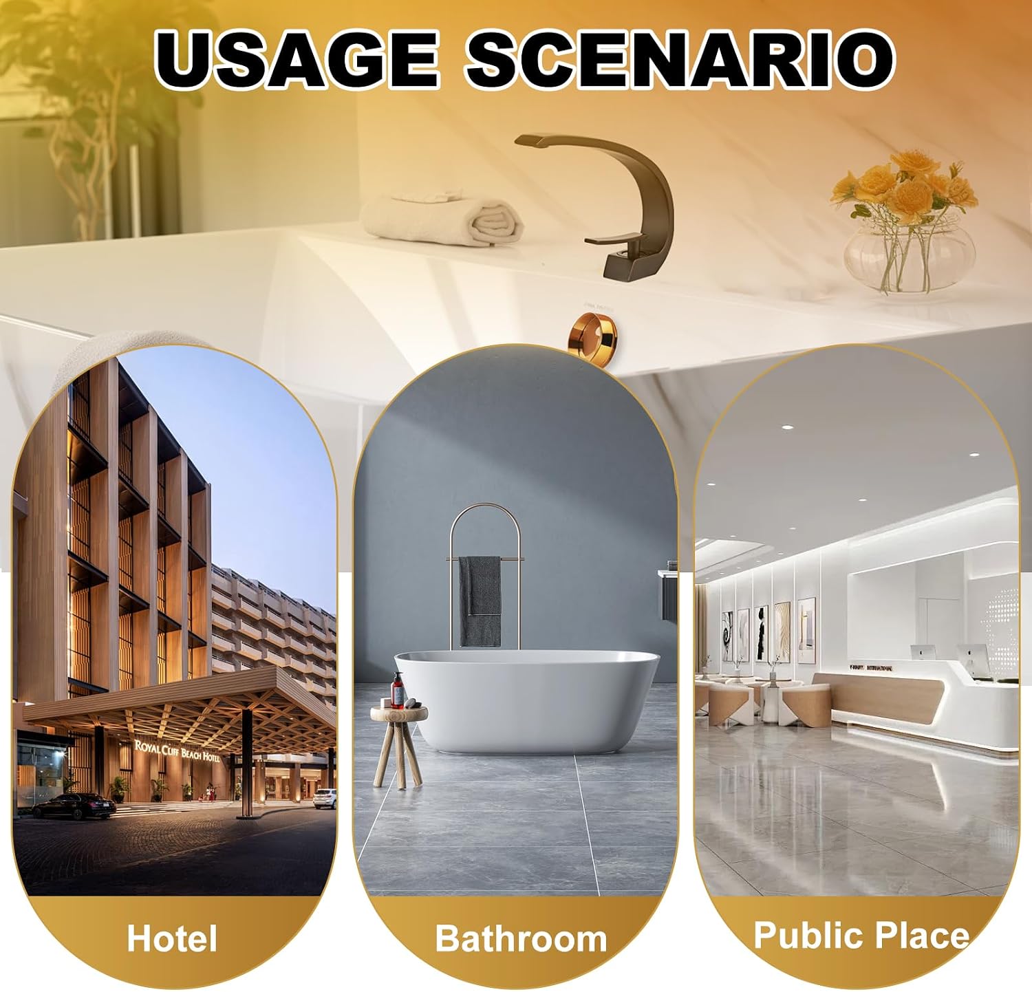 Oil Rubbed Bronze Bathroom Sink Faucet, Unique Design and Drain image 5