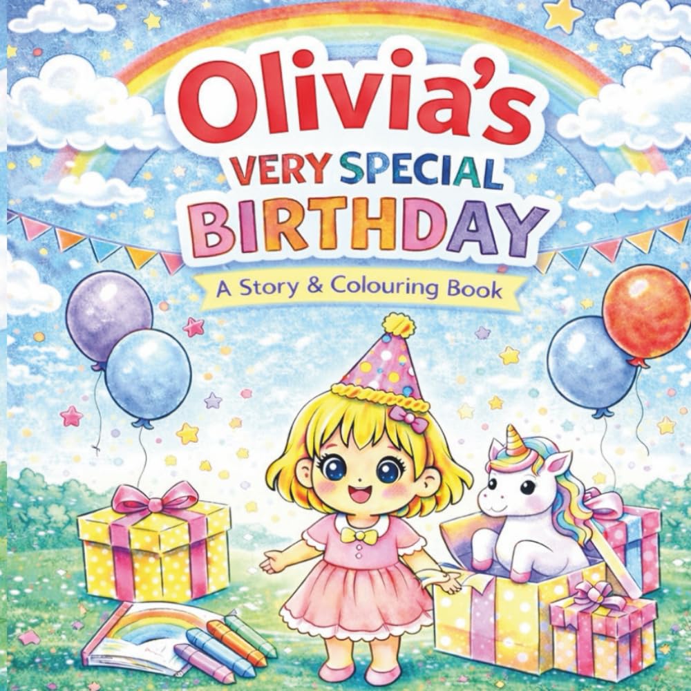 Olivia's Very Special Birthday: A Story & Colouring Book