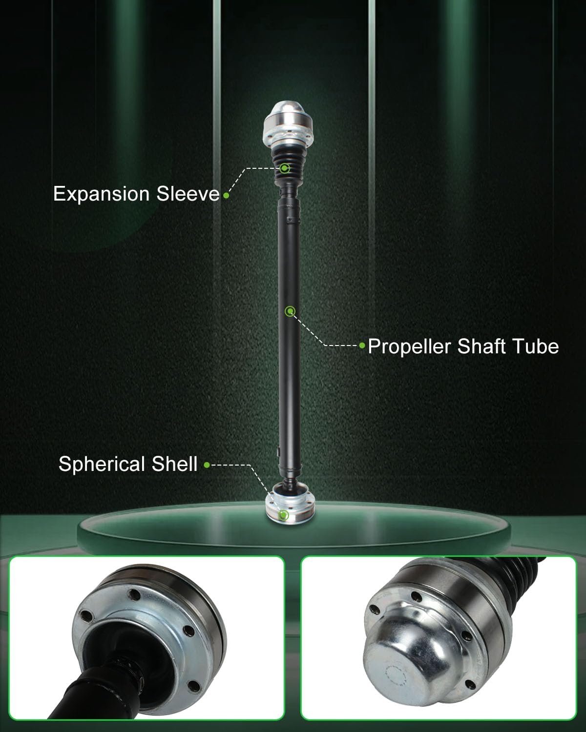SCITOO Front Driveshaft Propeller Shaft Length 33.75“ Fit for Jeep Grand for Cherokee 1999-2001