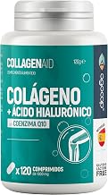 Pure Hydrolyzed Collagen + Hyaluronic Acid Enriched with Coenzyme Q10, Two High Collagen Capsules 120 – Collagen Engraved in Spain, Agocap (2 Month Supply)