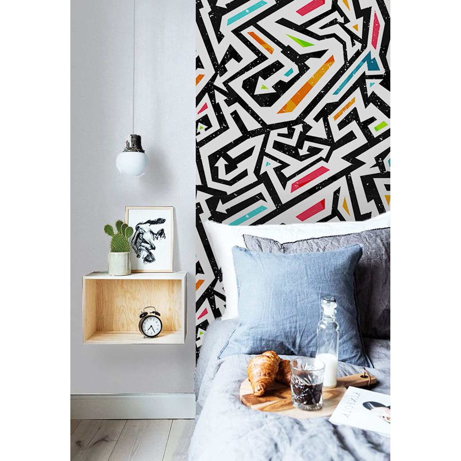 Fotomurale con foto de graffiti 208x146 cm en tejido no tejido autocollante para pared urbana