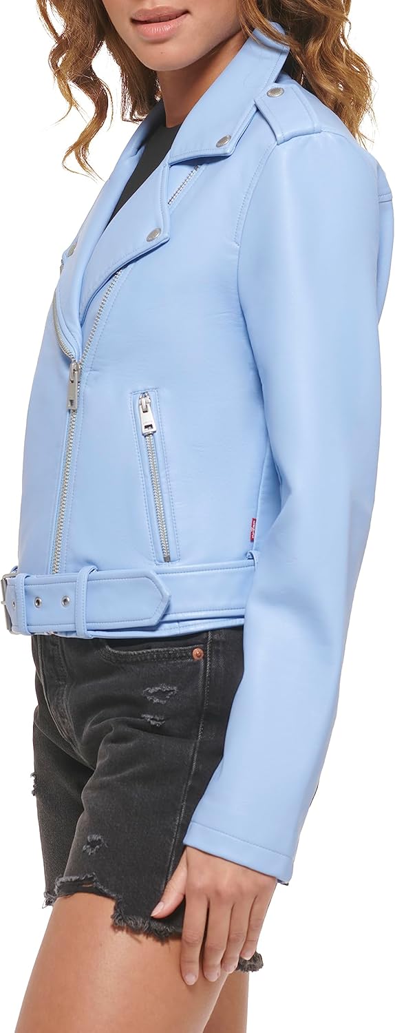 Levi's Women's The Belted Faux Leather Moto Jacket (Regular & Plus Size) - Image 3
