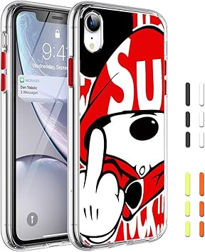 Amazon Co Jp Iphone Xr 用 ケース 6 1 インチ 携帯カバー かわいい おしゃれ フィンガーアップパターンの漫画のキャラクターシェル 携帯ケース 可愛い 人気オシャレ 薄型 軽量 超耐衝撃 指紋防止 滑り止め黄変防止 衝撃吸収 スマホカバー アイフォン Xr ケース 4色の