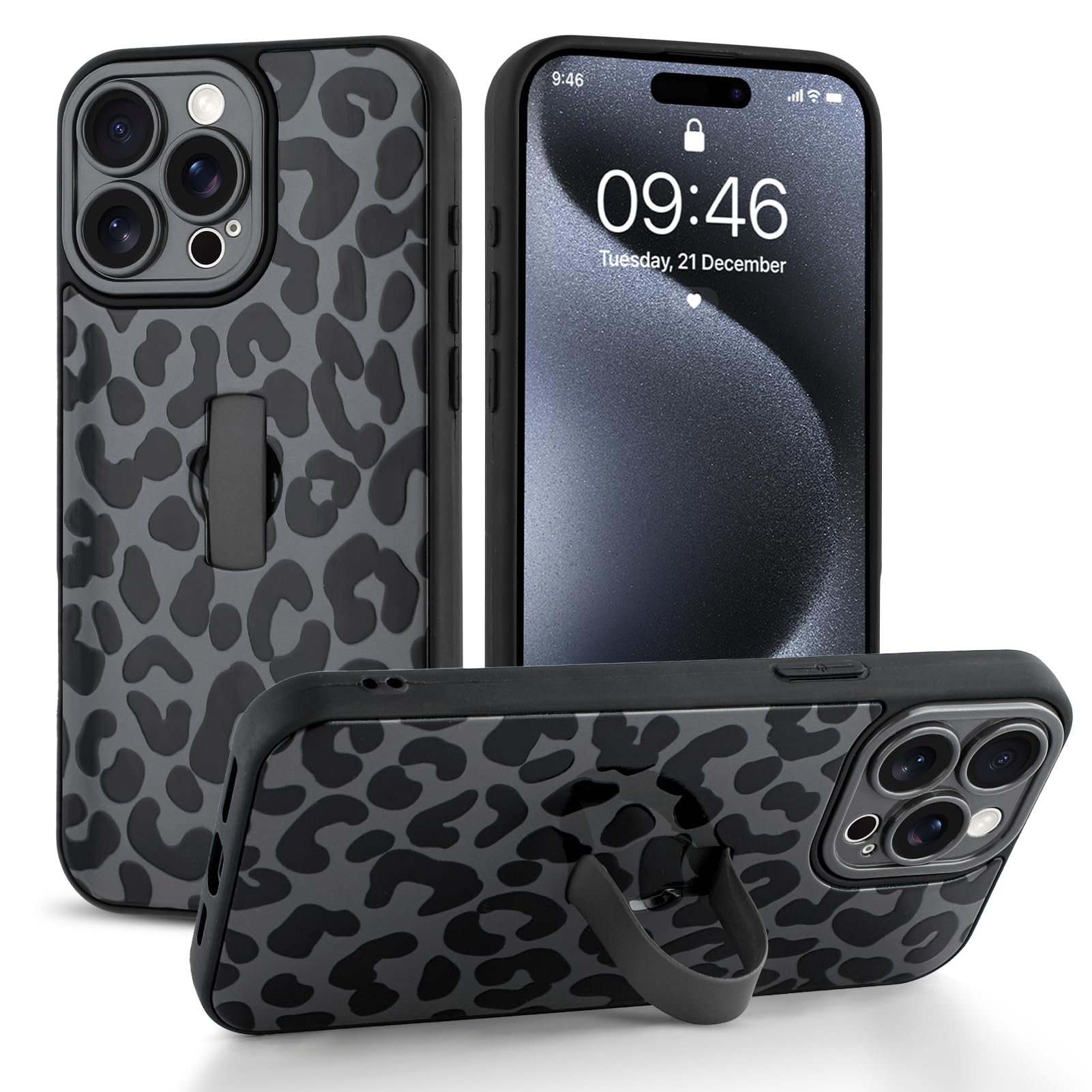 Coque iPhone 15 Pro léopard à dragonne idéale pour vos sorties - 7