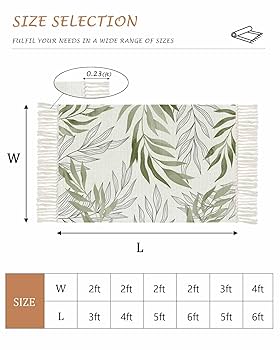 Amazon.com: RisQiten 3'x5' Entryway Rug, Sage Green