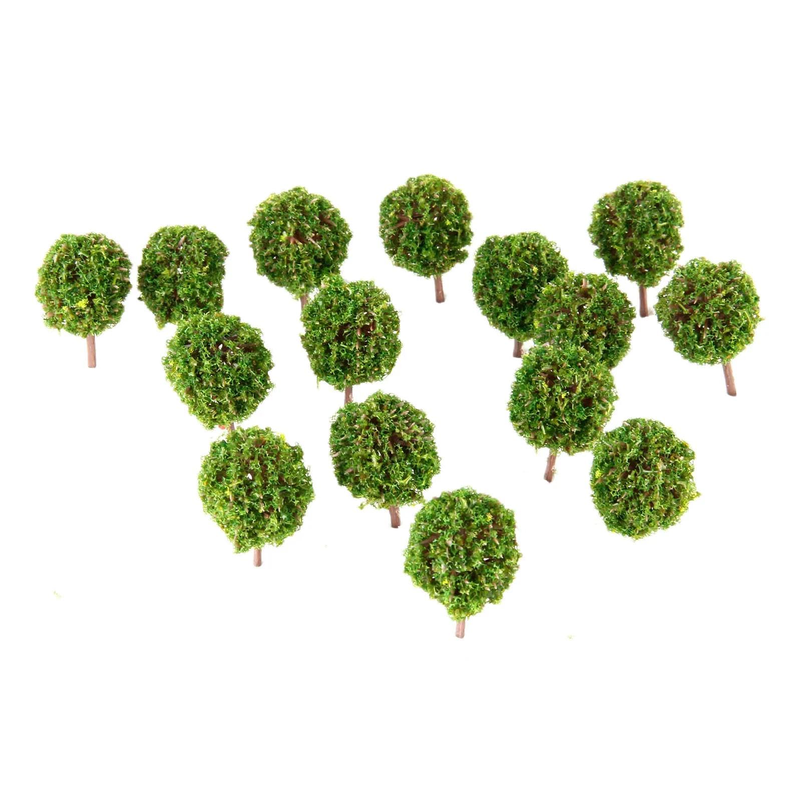Arbres miniatures pour paysage de diorama et aménagement de décors en plastique