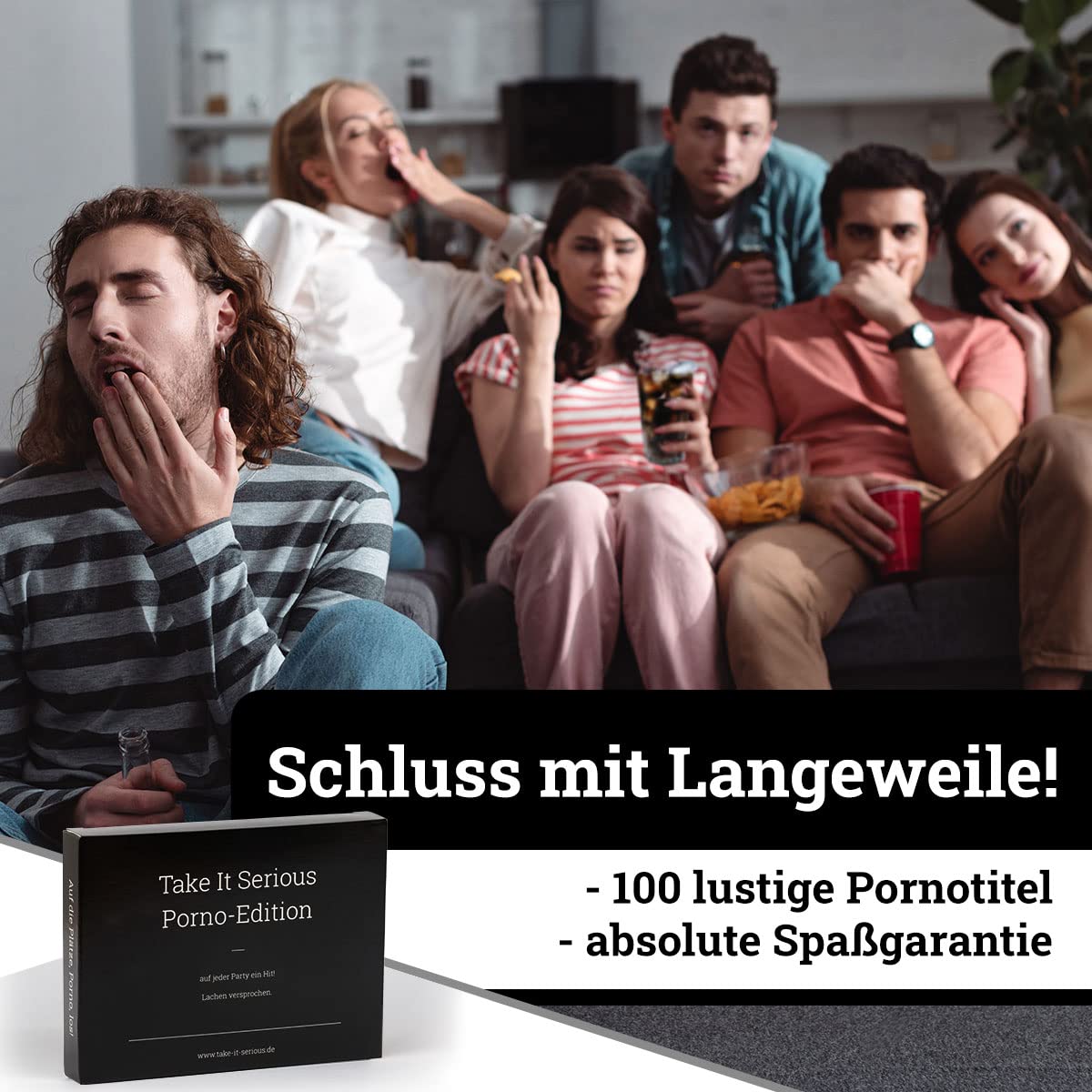 Take It Serious - Trinkspiel Porno-Edition. Das Partyspiel zum Lachen – 100  lustige Spielkarten mit Pornotiteln: Amazon.de: Spielzeug