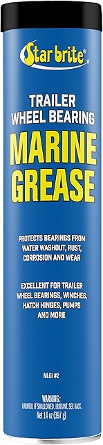 STAR BRITE Wheel Bearing Grease - Boat Trailer Marine Grade - 14 OZ Grease Gun Cartridge (026014)
