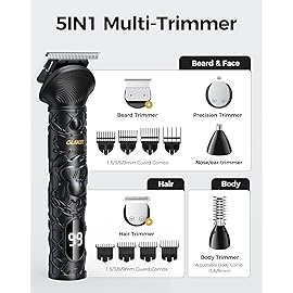 GLAKER Hair Clippers for Men Professional, Cordless Clippers for Hair Cutting, Mens Bear Trimmer, Electric Razor Barber Clippers Hair Trimmer, Gifts for Men