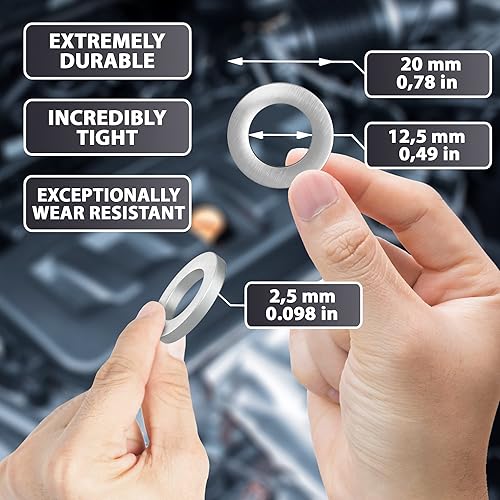 Vista 53 de Kit de juntas de servicio de arandela de trituración de tapón de drenaje de caja de transferencia y diferencial, repuesto para Toyota/Lexus