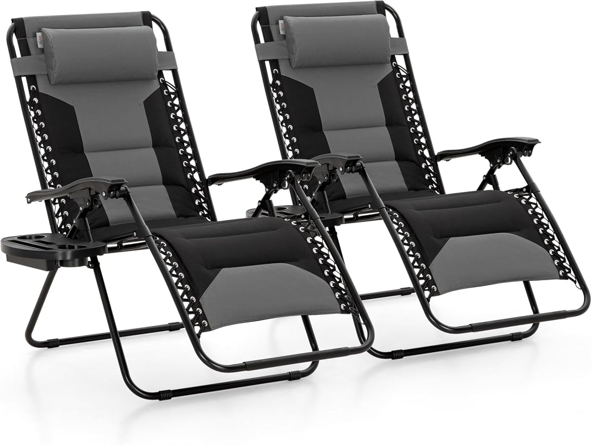 MAISON ARTS Oversized Zero Gravity Chairs Set of 2
