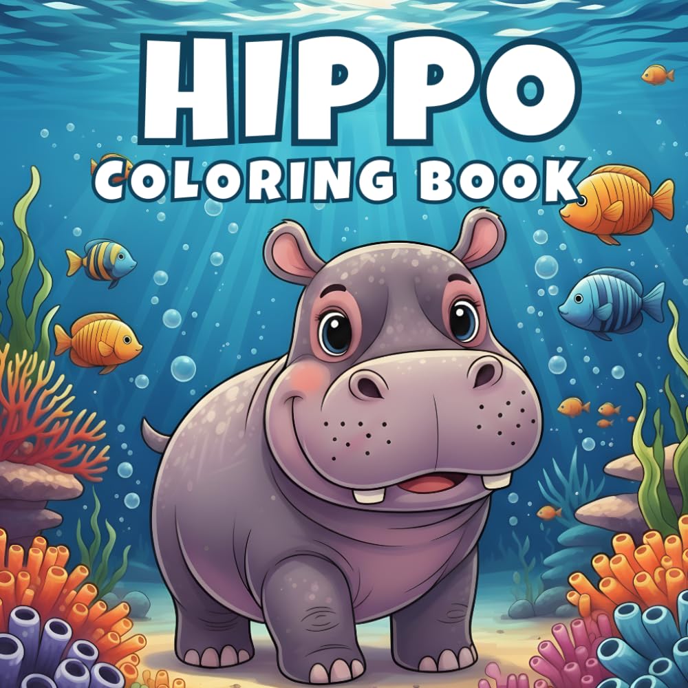 Hippo Coloring Book