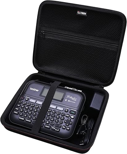 LTGEM - Funda compatible con rotuladora Brother P-Touch PT-D610BT / PT-D410 / PT-D460BT / PTD600 / PTD400AD, color negro