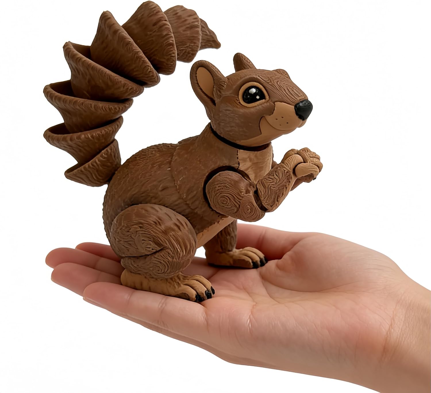 3D Printed Animals Squirrel - Articulated Squirrel Toys, Flexible Animals Toy Statue, Movable Joints, Desk Home Office Decor, Ideal Birthday
