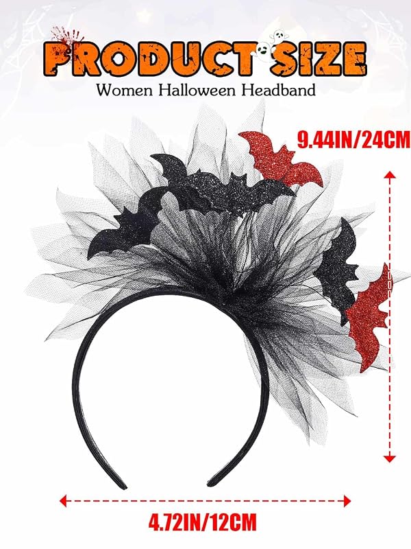 Kilshye Bat Headband Gothic Halloween Hair Accessories for Women by Kilshye - Used condition - Image 6