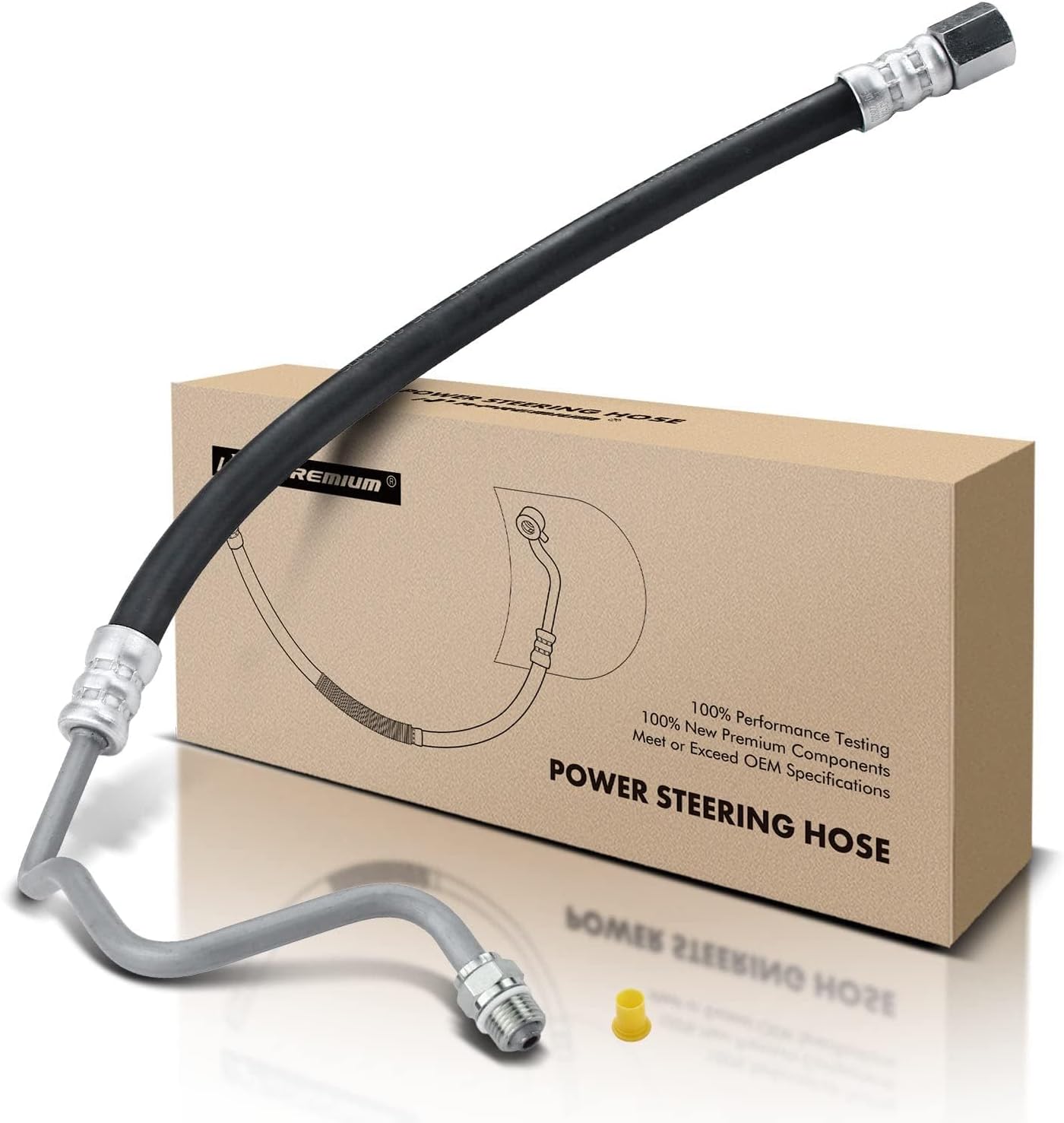 A-Premium Power Steering Pressure Hose Line Assembly Compatible with Ford Explorer 2002-2005 & Mercury Mountaineer 2002-2005, 4.6L, From Pump