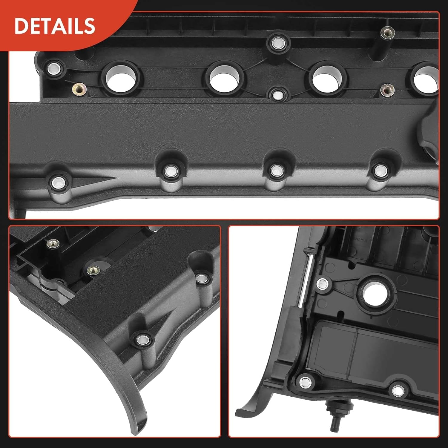 A-Premium Engine Valve Cover, with Gasket & Oil Filler Cap, Compatible with Chevrolet Aveo 2004-2005, L4 1.6L DOHC, Replace # 96415423, 96473698