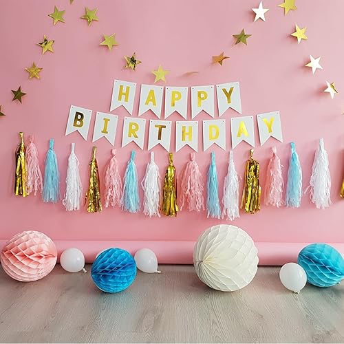 Miniatura 5 de 60 recortes de estrellas con purpurina, estrellas de papel impresas dobles, 6 pulgadas, suministros de decoración de fiesta de boda y aula (dorado)