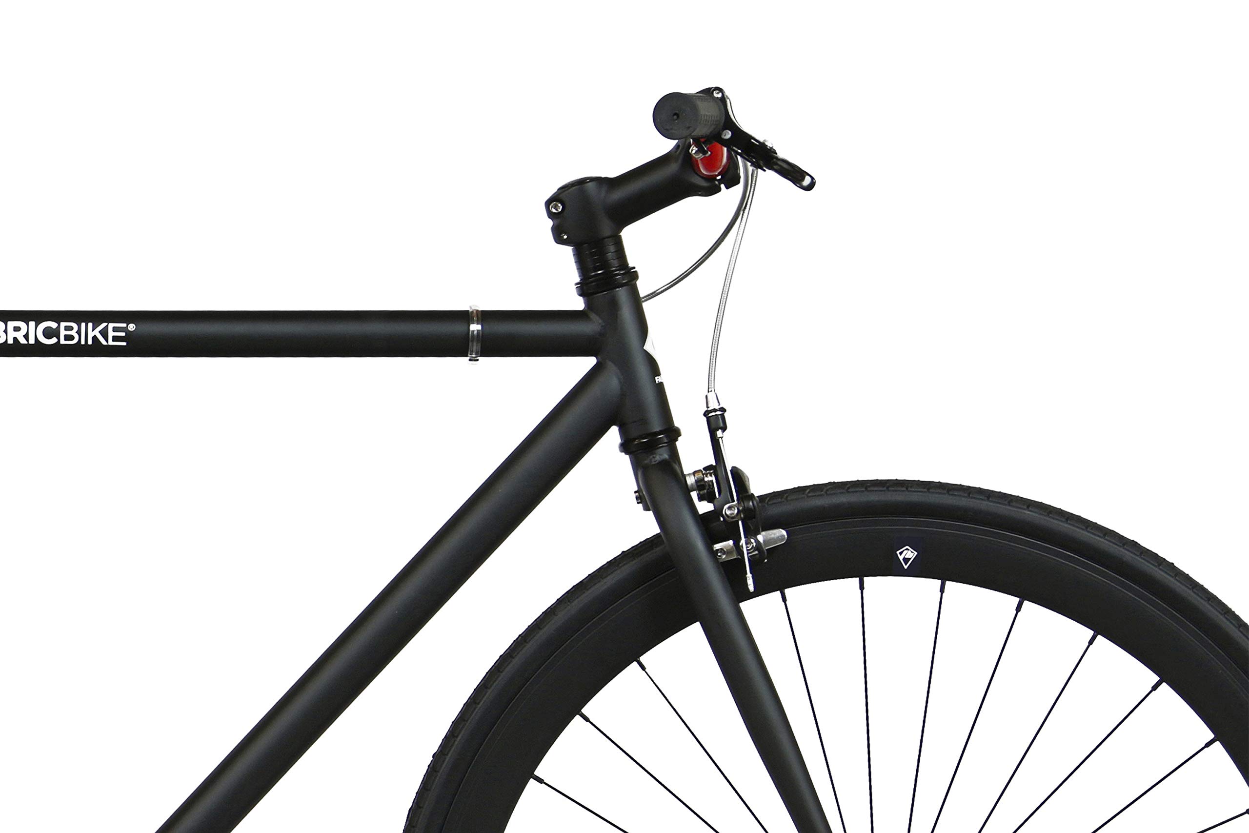 FabricBike Original Bicicleta, Adultos Unisex, Negro Mate y Rojo 2.0, Pequeño