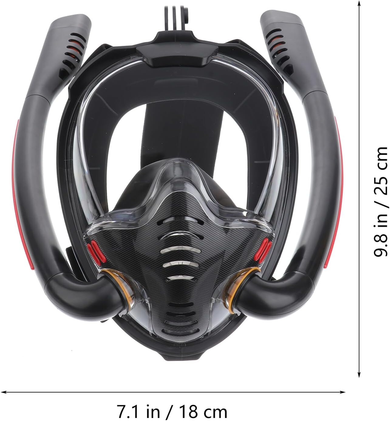 BESPORTBLE Full Face Snorkel Mask for Adults with Dual Valve Snorkel, Silicone Seal, Anti-Fog Swimming and Diving Goggles for Snorkeling and Water Sports