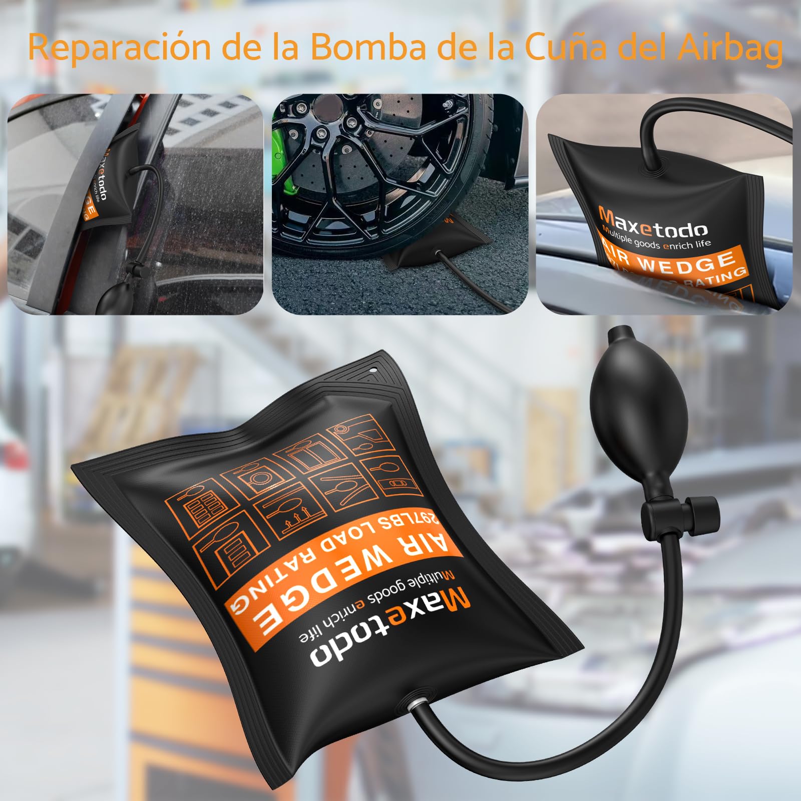 Almohadilla Inflable de elevación para Levantar Muebles Pesados de hasta 440 Libras
